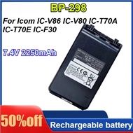 BP-298 For Icom IC-V86 IC-V80 IC-T70A IC-T70E IC-F30 High-Capacity 7.4V 2250mAh Two Way Radio Batter