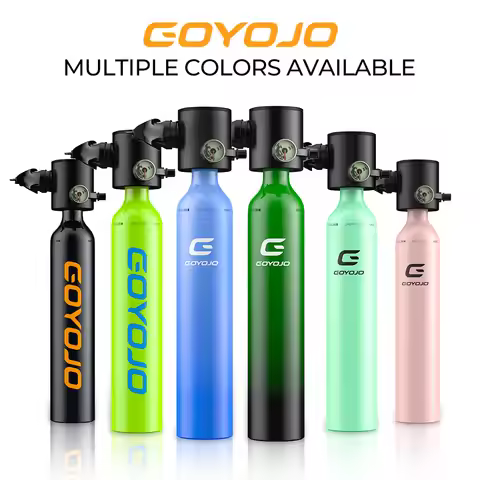 0.5L Mini Scuba Diving Tank Portable Lung Air Tank 6-12Mins 3000PSI High Pressure Endurance for Shal
