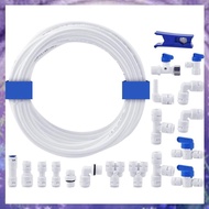(Y W Z H)Water Tubing 10M 1/4" OD Reverse Osmosis Quick Connect Fittings Push to Connect Water Tube 