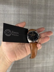 ❤️公價$422,000 極罕有品 全球限量100隻 PT950 鉑金款式 金針 GMT兩地時間 10日動力儲備 透明玻璃錶底 自動機械錶 ✅證書 ✅盒 PANERAI 495