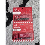 lori eco merah (set of box truck & prime mover)