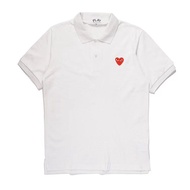 ≮225≯Fashion official store CDG play polo shirts for men and women Couple style COMME des GARCONS t 