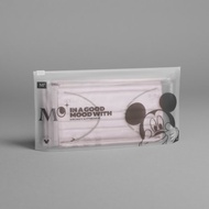 迪士尼 4層一次性口罩 - 初曉粉紅 (12 個) - 米奇 - 大碼