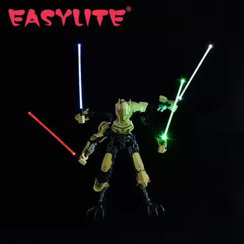 EASYLITE LED Lighting Up Kit For Length 12 Cm Lightsaber Characters General Grievous White Storm No 