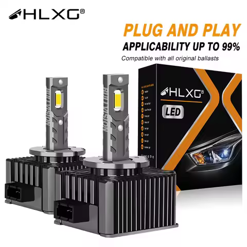 HLXG D3S D1S LED Headlights Canbus 1:1 HID D2S D4S D5S D8S Canbus Auto Lamp 8000000LM 1700W Plug&Pla