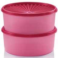 Tupperware 1.5L Deco Canister Light Maroon  Bekas Kuih Raya Ketak Udara Air Tight Swissroll Kek Cake