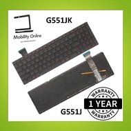ASUS G551J G551JK G551JM G551JW G551L GL552 GL552JX GL552VM GL552VW GL552VX GL751 GL751V GL752 GL752V GL752VL GL752VW GL752VWM GL771 GL771J GL771JM GL771JW Backlight Laptop Keyboard