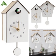 Cuckoo Clock Plastic Cuckoo Wall Clock with Bird Tweeting Sound Hanging Bird Clock Battery Operated Cuckoo Clock for Home Living Room SHOPSBC7049