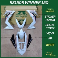 [READY STOCK] COVERSET/BODYSET HONDA RS150/RS150R V2 WINNER 150 (8) WHITE