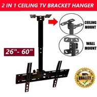 ✨26"- 60"✨ Universal Ceiling Mount Adjustable LCD LED TV Bracket Hanger (Tilt: -5º to +15º, Rotation: 360°)