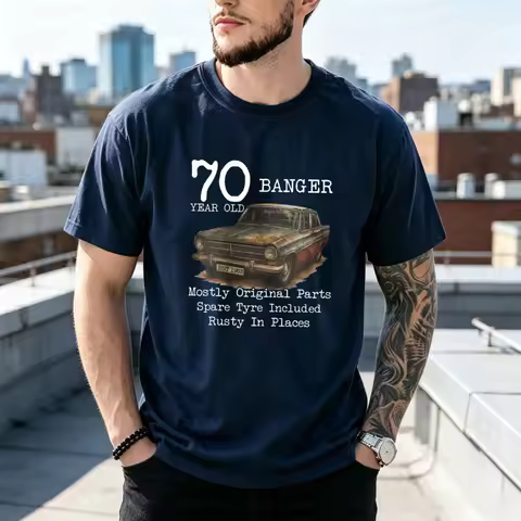 70th Birthday T-shirt Born In 1956 Gifts Classic Car T Shirt 70 Years Old Tee Vintage Fashion Haraju