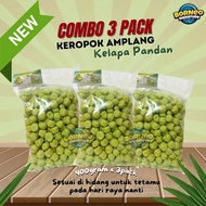 Terbaru ! Keropok Amplang Sabah Perisa Kelapa Pandan [Pek Besar]