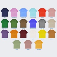 Kaos Anak Polos Laki laki perempuan Usia 1-10 tahun S M L XL XXL | Kaos Oblong Cotton Combed Lengan 