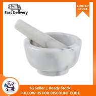 RSVP White Marble Mortar and Pestle