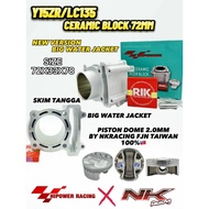 HIPOWER BLOCK 72MM 70mm 68mm 135LC Y15 Y15ZR LC135 LC FZ FZ150 HIPOWER RACING BLOCK BLOK CERAMIC FORGED PISTON NK RACING