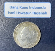 Koin Perak 1 Gulden Wilhemina 1929