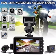 2026 Moto Dash Cam Dual Lens Motorcycle Driving Recorder DVR HD DVR  Waterproof  Front Rear Video