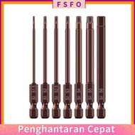 [FSFO]65mm H1.5-H6 Alloy Steel Magnetic Hex Head Screwdriver Bits Screw Driver Tools