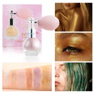 Julystar 3.5g Natural Pearlescent Fine Shine Brightening Lasting Gloss Fine Pink Highlighter Spray L