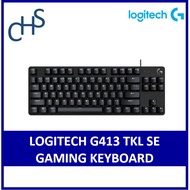 Logitech G413 TKL SE - Mechanical Gaming Keyboard PBT KEYCAPS with 2 year limited warranty 920-01044
