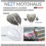 Yamaha NVX AEROX V1 / V2 Visor Windshield Avengers Siap Bracket Anti-Crack / Cutting Standard