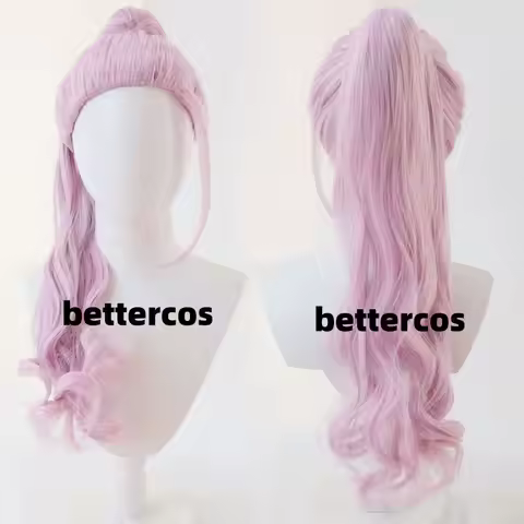 Anime Sanzu haruchiyo cosplay wig pink 60cm ponytail heat resistant synthetic fake hair haruchiyo Ak