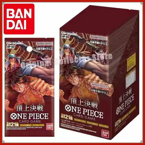 Original Bandai One Piece Cards TCG Trading Game OPCG Authentic Japanese OP02 Replenish Bag Top Deci