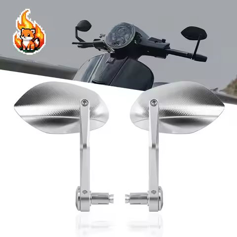 For Vespa Sprint 150 S150 GTS300 310 GTV Motorcycle Handlebar Mirrors Universal Rear View Mirror Blu
