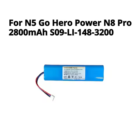 For Ecovacs N5 Go Hero Power N8 Pro 2800mAh S09-LI-148-3200 Cleaning Robot Battery
