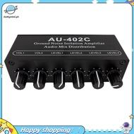 【ouwym9al】AU-402C Audio Mixed Distributor Signal Switcher Spare Parts 4 Input 2 Output Tone Volume C