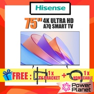 [FREE TV BRACKET & HDMI CABLE] Hisense 75'' 4K UHD Smart TV A7Q Series 75A7Q Television Ultra HD