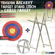 Free Target Butt Light Weight Metal Archery Target Stand Fold-able 4 Legs Durable Easy Carry Anak Panah Memanah