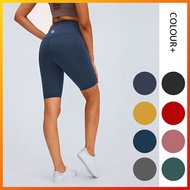New 8 Color Lululemon Yoga High Waist Sports Running Shorts Pants