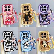 Casing Redmi NOTE 14 PRO NOTE 14 PRO + patung pelekat comel phone casing