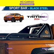 Mitsubishi Triton 2024 - 2025 HC-CARGO Sport Bar in Black Steel Roll Bar