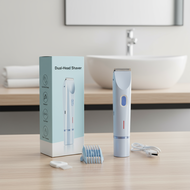 2025 October Top Seller Women's Electric Razor, 2-in-1 Bikini Trimmer, Dual Ceramic Blades, IPX7 Wat