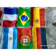 WORLD CUP MOTORCYCLE FLAG SMALL WORLD CUP FLAG KONVOI PAWAI WORLD CUP FLAG