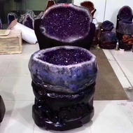 Live shooting Xuantu Amethyst Cave Decor直播专拍轩途紫晶洞摆件水晶洞钱袋子净化消磁招财聚宝盆原石8.17