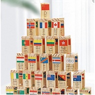 Cờ domino 100 quốc gia đồ chơi gỗ