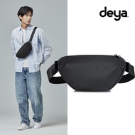 deya-urbanedge Waist Bag Black-Crossbody Waterproof Sports Multi-Layer Storage