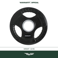 WANNAFIT Dumbbell Plate 2.5kg Rubber Barbell/ | 5cm Dumbbell Plate Barbell 2.5 kg | Weight Training 