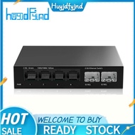 2.5Gb Switch 4 Port 2.5G Unmanaged Network Switch with 2 Port 10GbE SFP+ Slot Home Setup Ethernet Sw