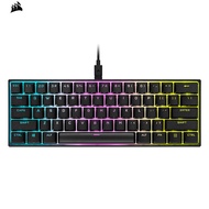 Corsair K65 RGB Mini Mechanical Keyboard Wired 60% Layout High Polling Colorful Lighting PBT Keycaps, Black
