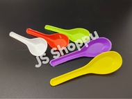 Spoon / 5" Spoon - Green / White / Black / Colour Spoon / Disposable Cutlery / Short Spoon Disposabl