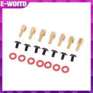 E-WOITD 60Pcsputer PC Case Motherboard Riser Screws 6-32-M3 Insulation Washers For Case Fans 6.5mm B
