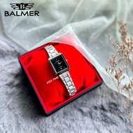 [Original] Balmer A8194L SS-4 Elegance Sapphire Women Watch with Black Dial Silver Stainless Steel | Official Warranty