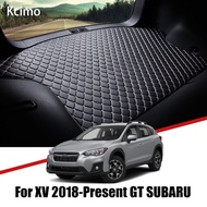 Leather Car Trunk Mat For Subaru XV 2018 2019 2020 Trunk Boot Mat GT Cargo Liner Rear Impreza XV Crosstrek Liners Pad