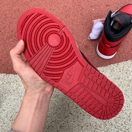 [LJR] Air Jordan 1 OG Forbidden AJ1 AJ1 Men's Casual Sneakers AJ1 Black Red 555088-001
