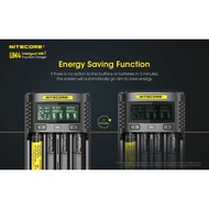 Original Nitecore UM4 UM2 USB QC Battery Charger Intelligent Circuitry Global Insurance li-ion AA AAA 18650 21700 26650