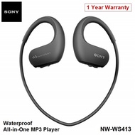 Sony Walkman NW-WS413 Waterproof Sports Music Player Headphones Mp3 4GB Storage Local 1Year Warranty